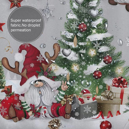 🎄Christmas shower curtain decoration