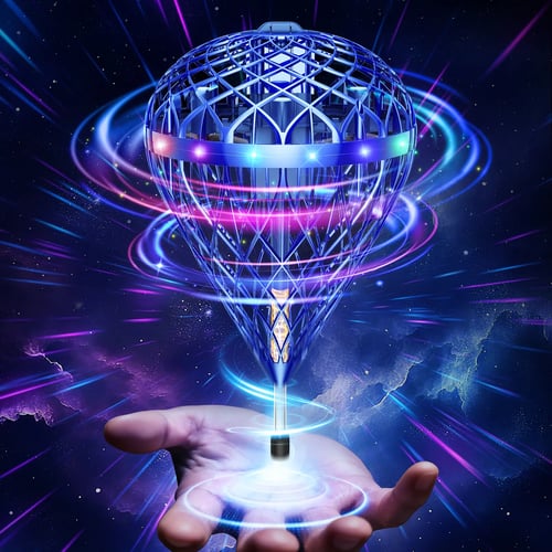 🔥2025 New Adjustable Hand Operated Flying Orb Ball Drone with LED Lights
