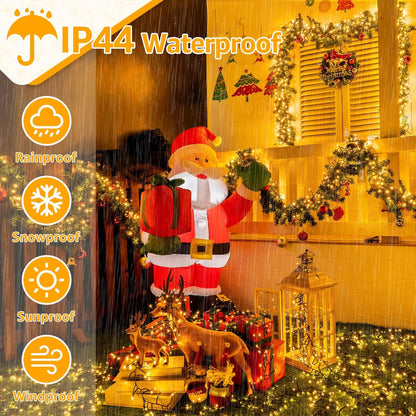 Christmas Tree Lights 8 Modes Timer Remote