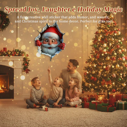 🎅A Cute Santa Claus Bursts Through The Wall On Christmas Day