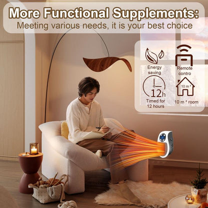 🔥Plug-in Wall Outlet Space Heater: Cozy Warmth, Where You Need It Most!
