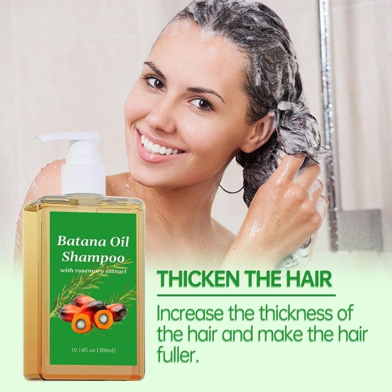 🌿 Batana & Rosemary Shampoo | Hair Thickening Duo ✨ Fluffy & Frizz-Free