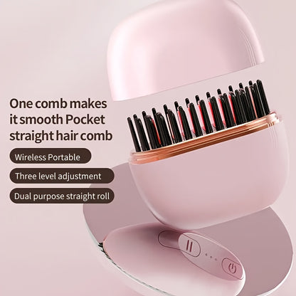 🔥Mini Cordless Straightening Brush🔥