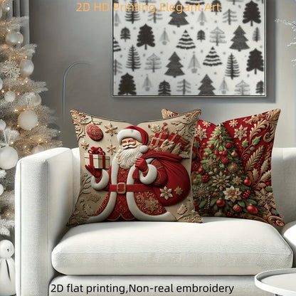 Luxury Christmas Pillowcases 4 Piece 2D Printed Pillowcases