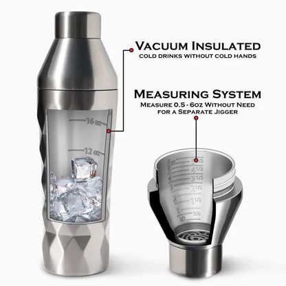 Stainless Steel Double-Wall Vacuum Insulated Cocktail Shaker