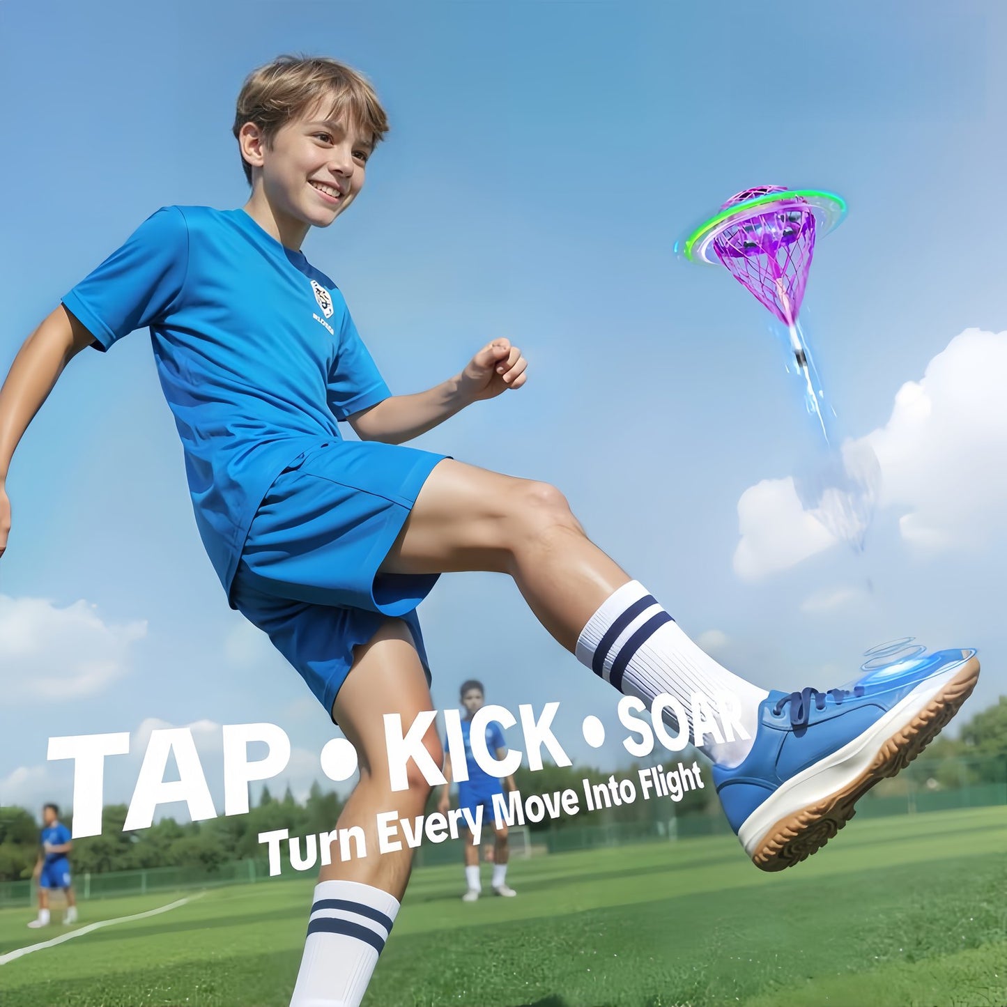 🔥2025 New Adjustable Hand Operated Flying Orb Ball Drone with LED Lights