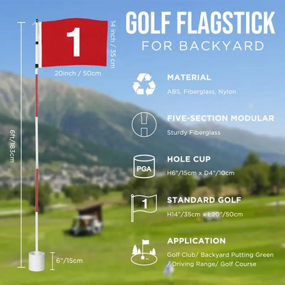 ⛳The Pro-Grade 6ft Backyard Golf System