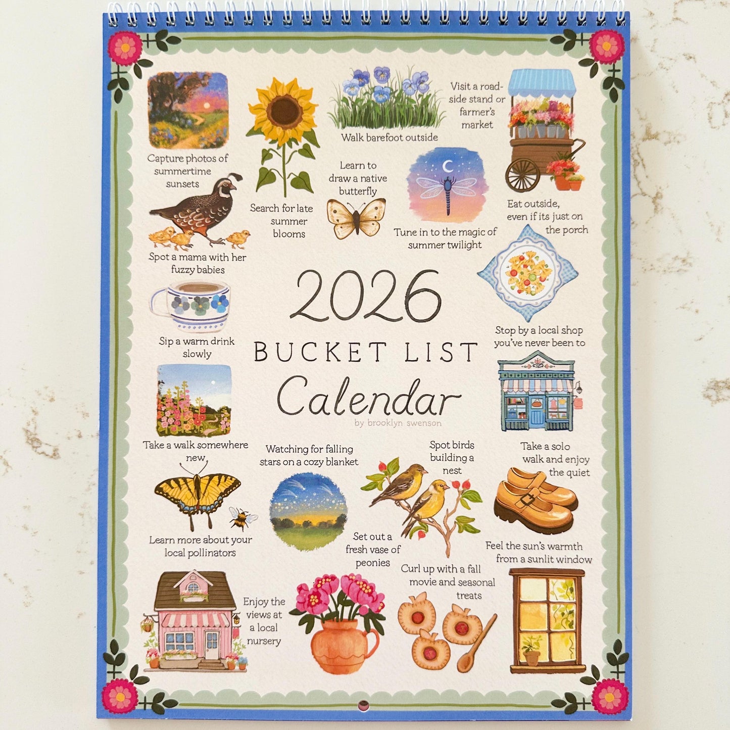 📅2026 Bucket List Calendar