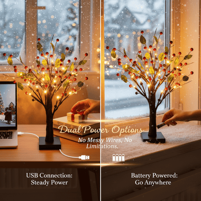 🎄LED Berry Tree Lamp