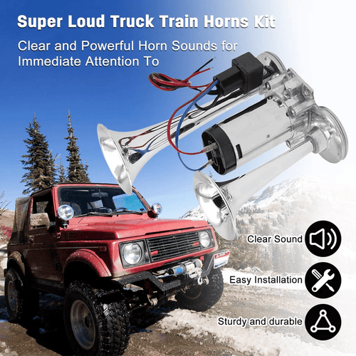 2026 Upgraded 12V 600DB Air Horn Dual Horn