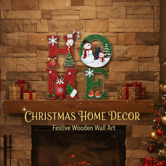 Christmas Theme Home Letter Ornament Set