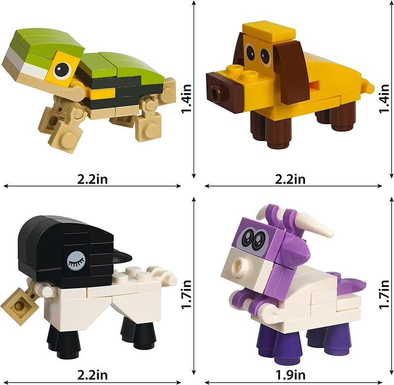 Animal building blocks Valentine's Day card set🐾