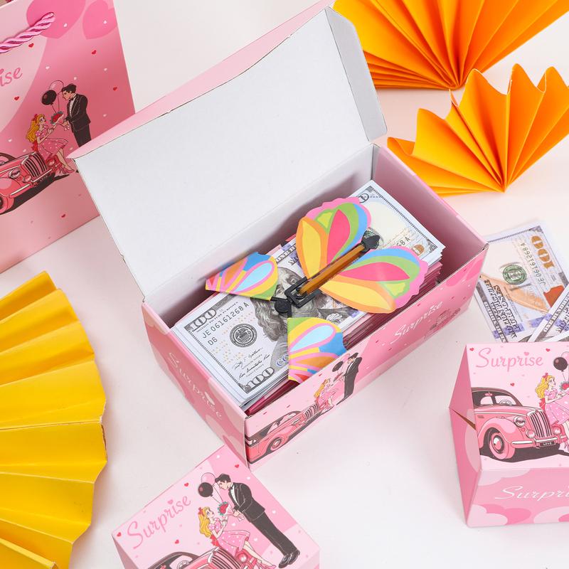20 Bounces Surprise Gift Box - Contains a flying butterfly toy