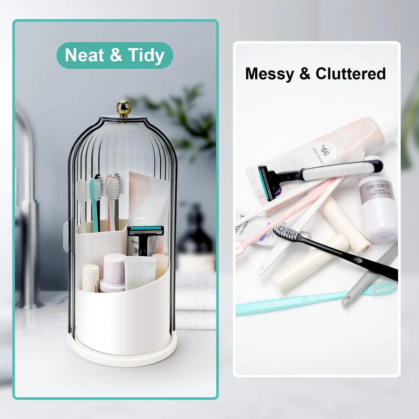 🔥Hot Sale 49% OFF✨Sliding Lid Toothbrush Organizer