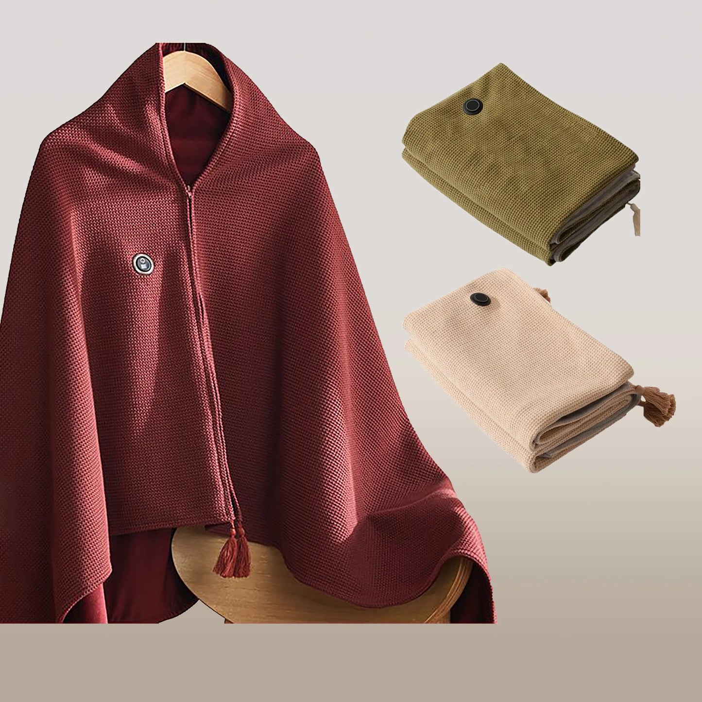 Portable Heated Shawl – Stay Warm Anytime, Anywhere